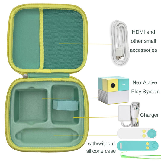 Thisness travel case interior is precisely molded for Nex Playground, ensuring a snug fit.