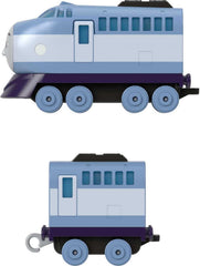 Die-cast Thomas & Friends train with detailed features inviting tactile exploration