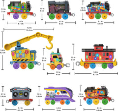 Thomas & Friends diecast characters like Thomas, Percy, Nia for imaginative play.