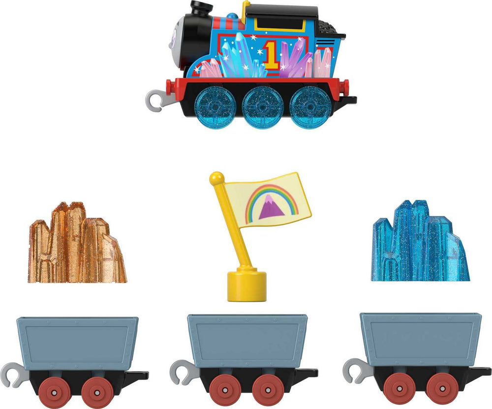 Thomas & Friends diecast crystal cargo track-compatible trains fit familiar layouts.