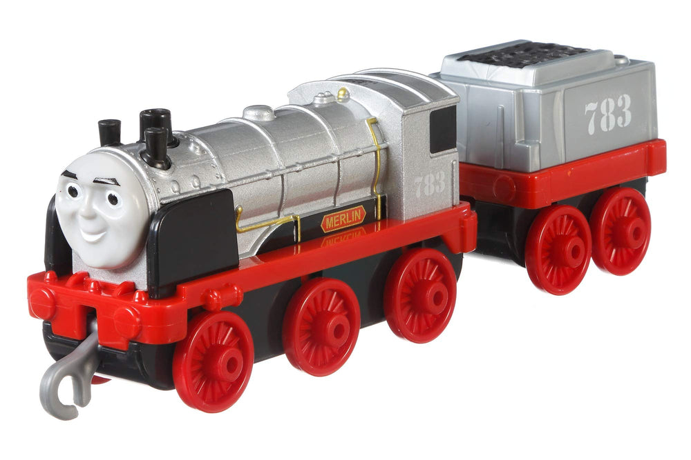 Merlin die-cast detailing with show-inspired colors for realistic adventures.