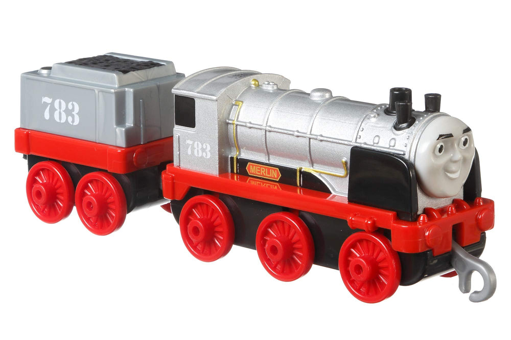 Kids can enjoy imaginative play with Merlin on TrackMaster tracks.