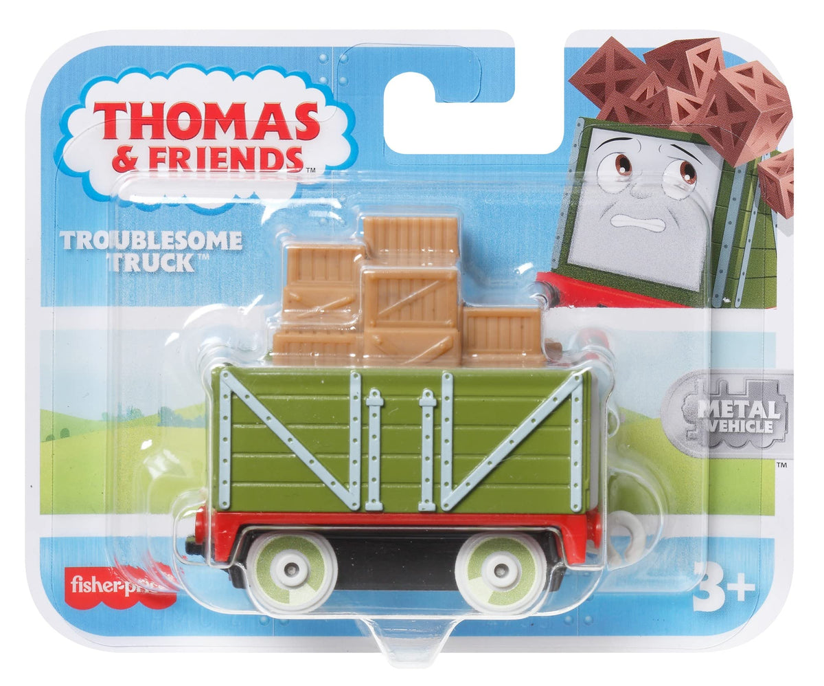 Thomas & Friends Troublesome Truck diecast on track for durable preschool play.