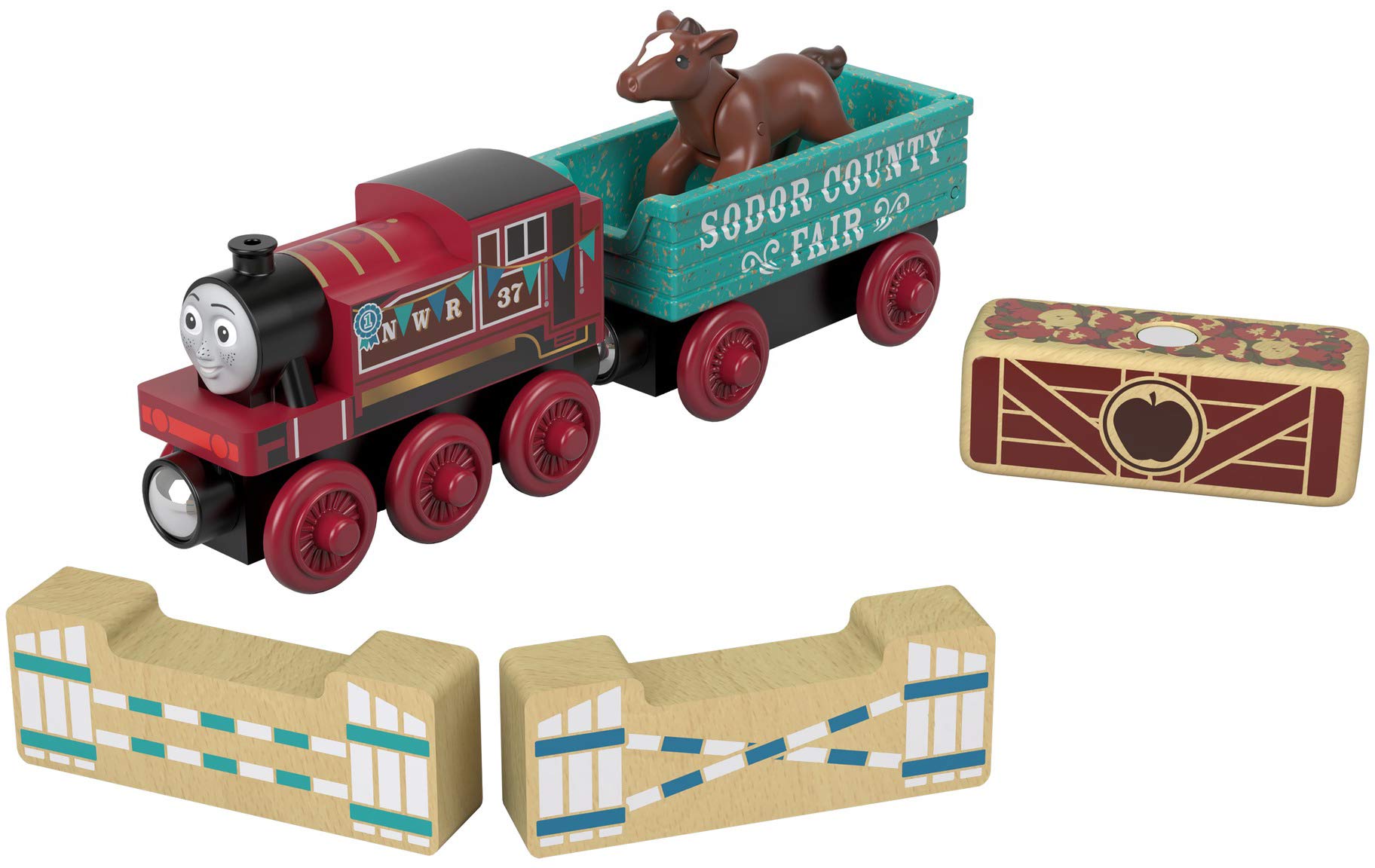 Thomas & Friends Wood cargo car with Rosie accessories boosts creative play.