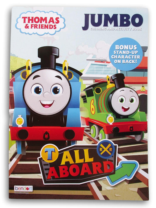 Thomas Coloring and Activity Book with Friends cover illustration for quiet creative time.