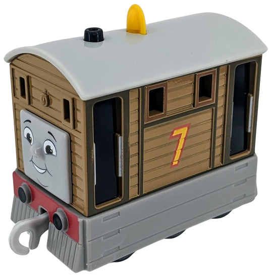 Thomas & Friends All Engines Go Toby with bright colors for on-track adventures.