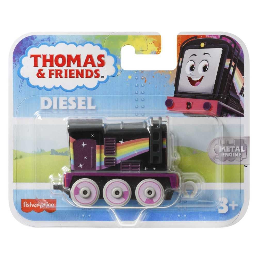 Thomas & Friends colorful rail car helps kids imagine journeys and push along on tracks.
