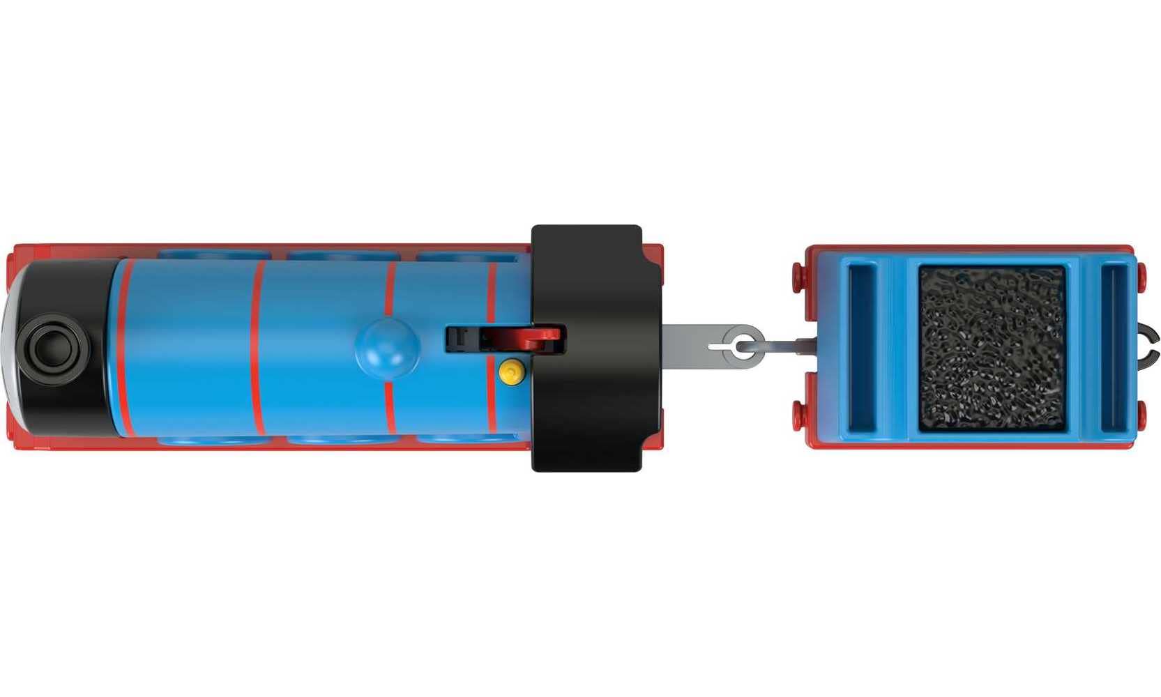 Thomas & Friends connectors visible on Gordon for linking trains and cargo cars.