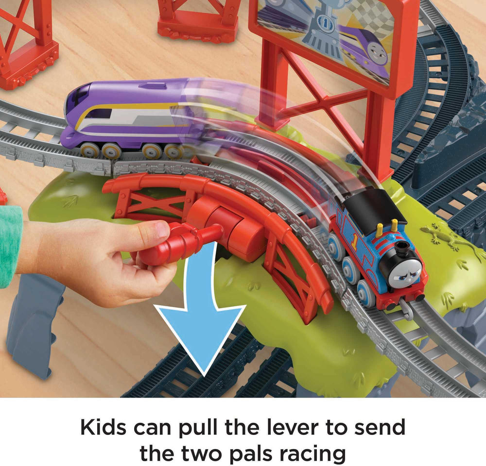 Thomas & Friends diecast engines included for authentic pretend play.