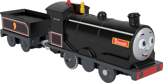 Thomas & Friends Donald engine on track promotes fast-paced storytelling and pretend rail adventures.