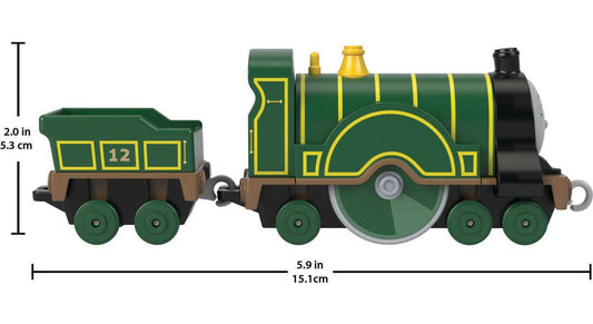 Emily engine with connectors to join other Thomas & Friends trains for expanded play.