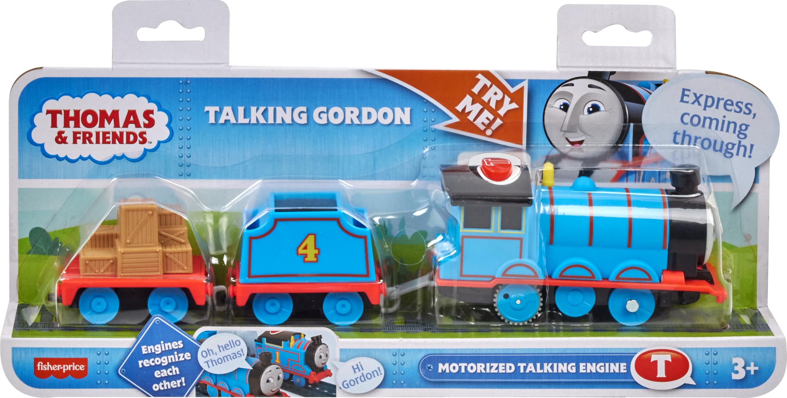 Thomas & Friends Gordon battery-powered toy for ages 3 and up.