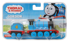 Gift-ready THOMAS AND FRIENDS Gordon engine for ages 3 and up.