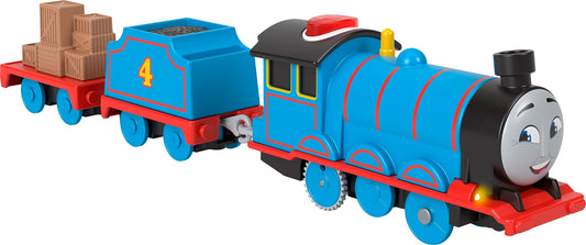 Thomas & Friends Gordon motorized engine front view for imaginative play.