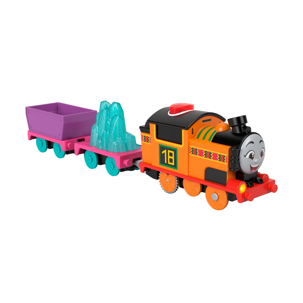 Thomas & Friends Nia engine front view with bright colors for engaging play.