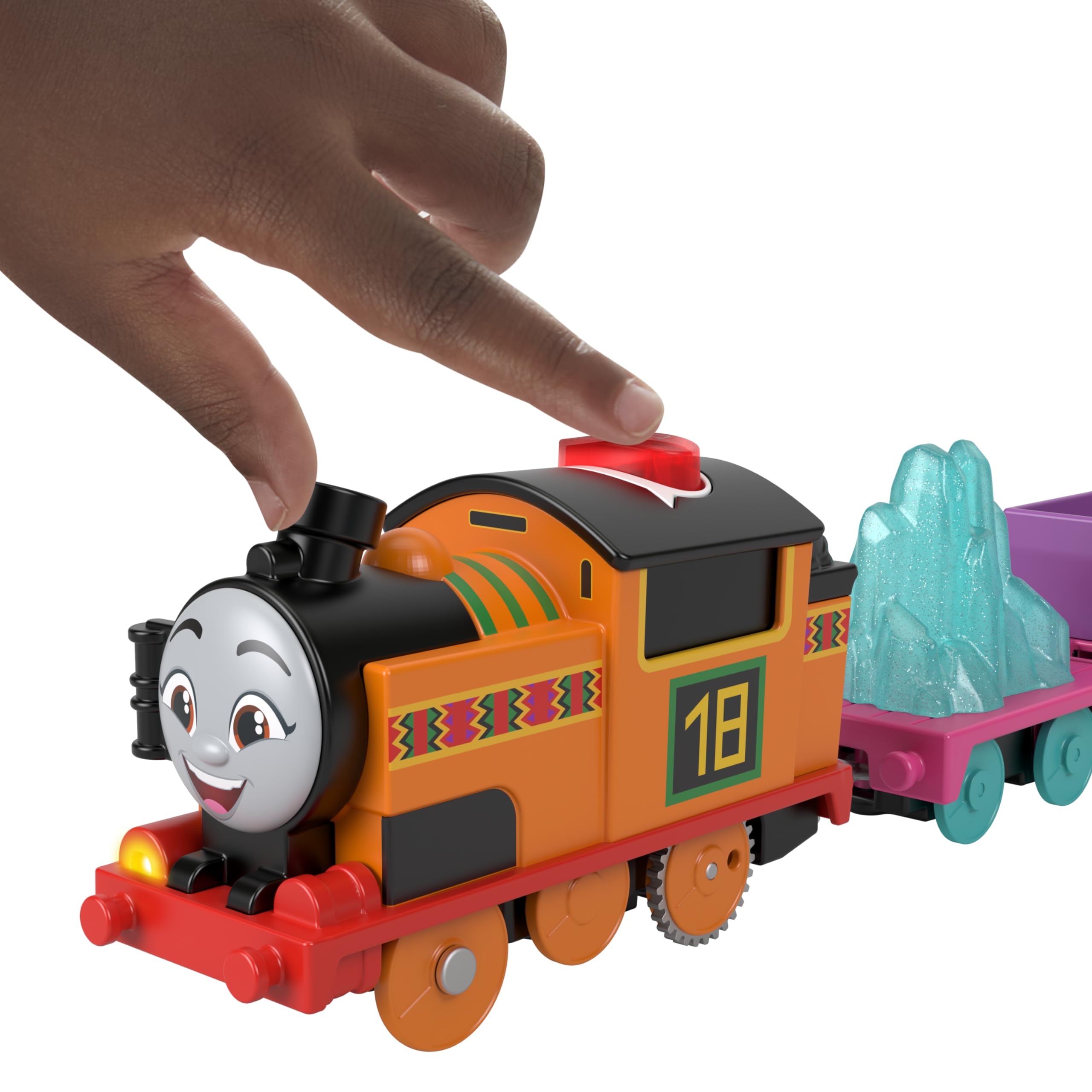 Thomas & Friends Nia engine side view suitable for action packed play.