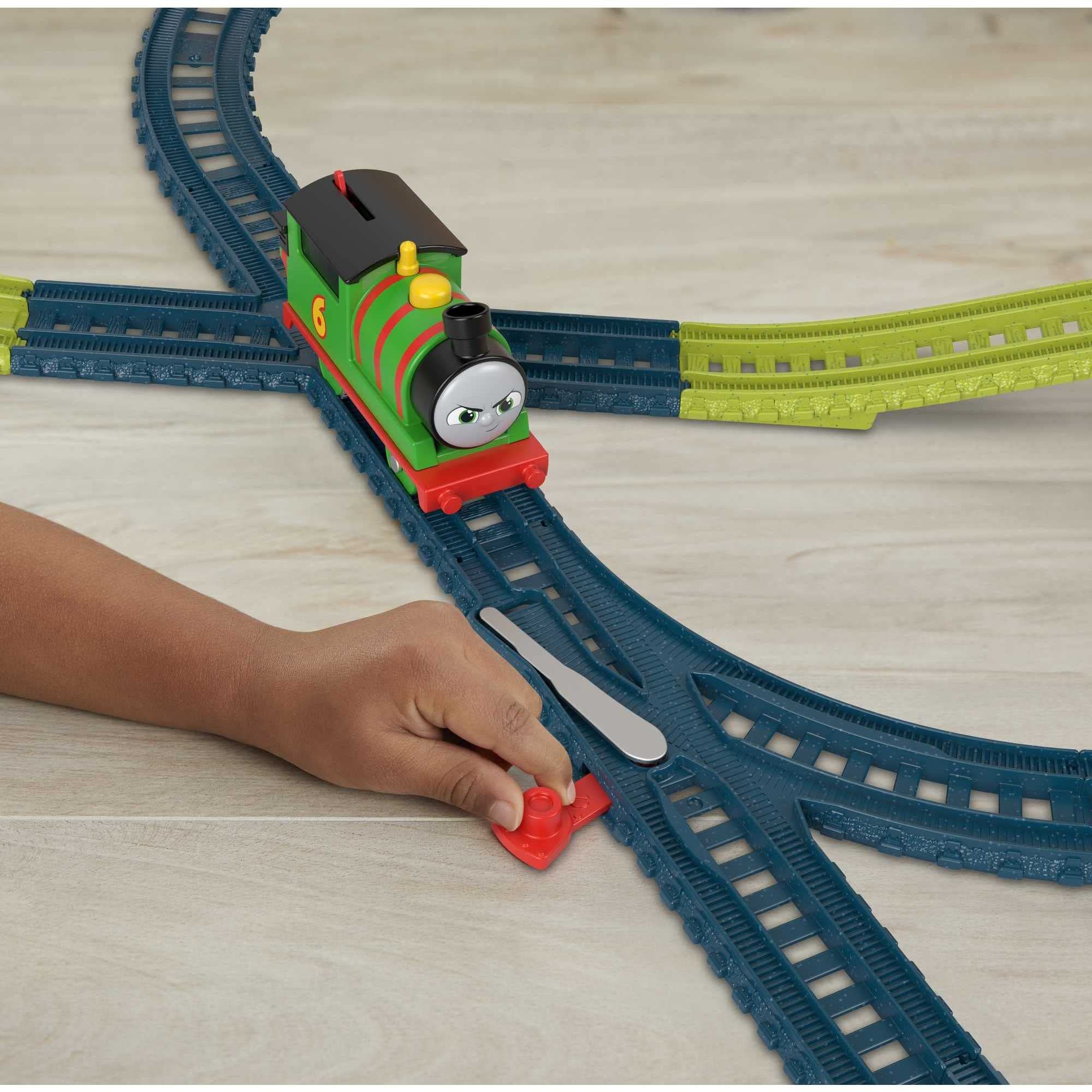 Thomas and Friends Percy set connects with other sets for bigger adventures.