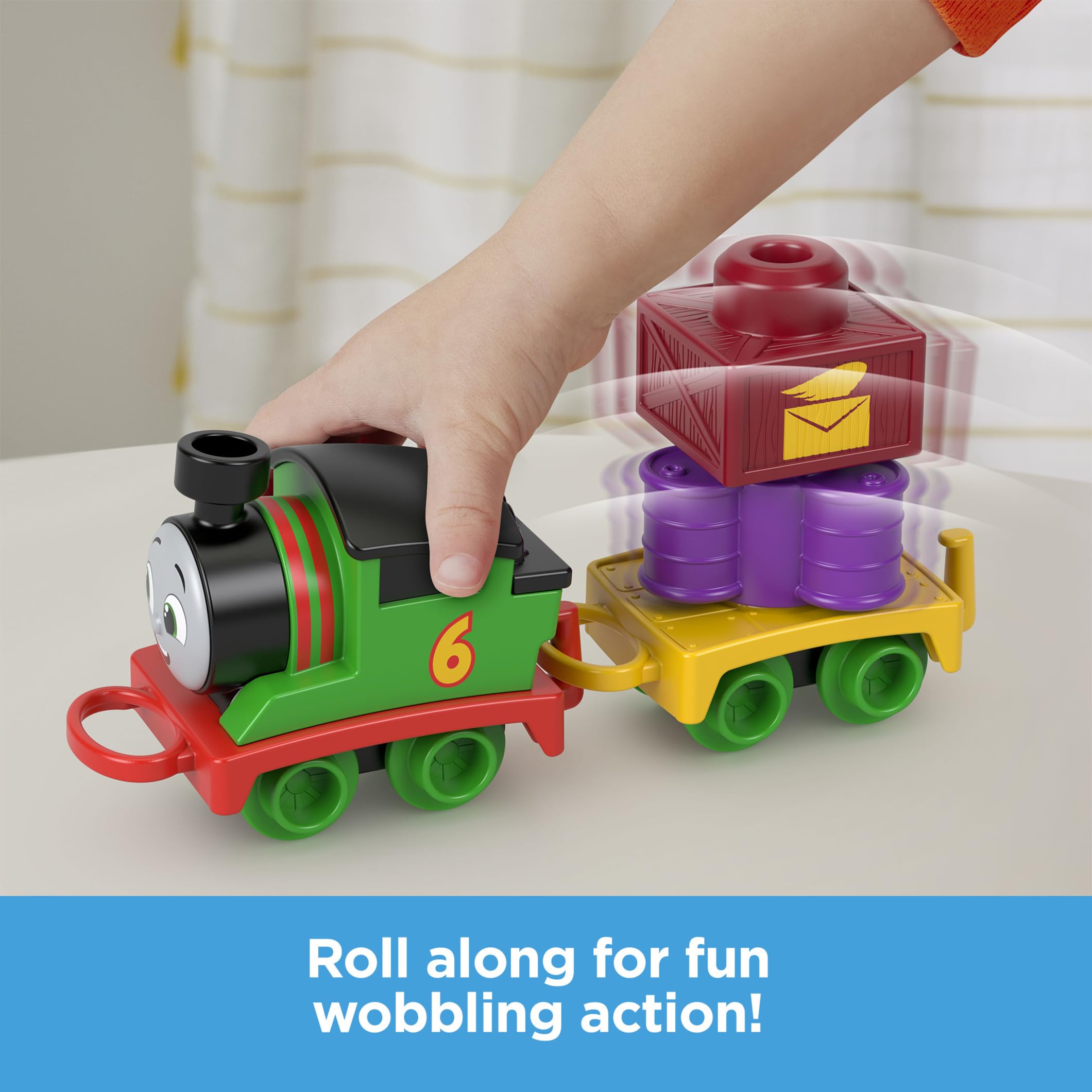Thomas & Friends Percy stacking blocks engage tiny hands during play