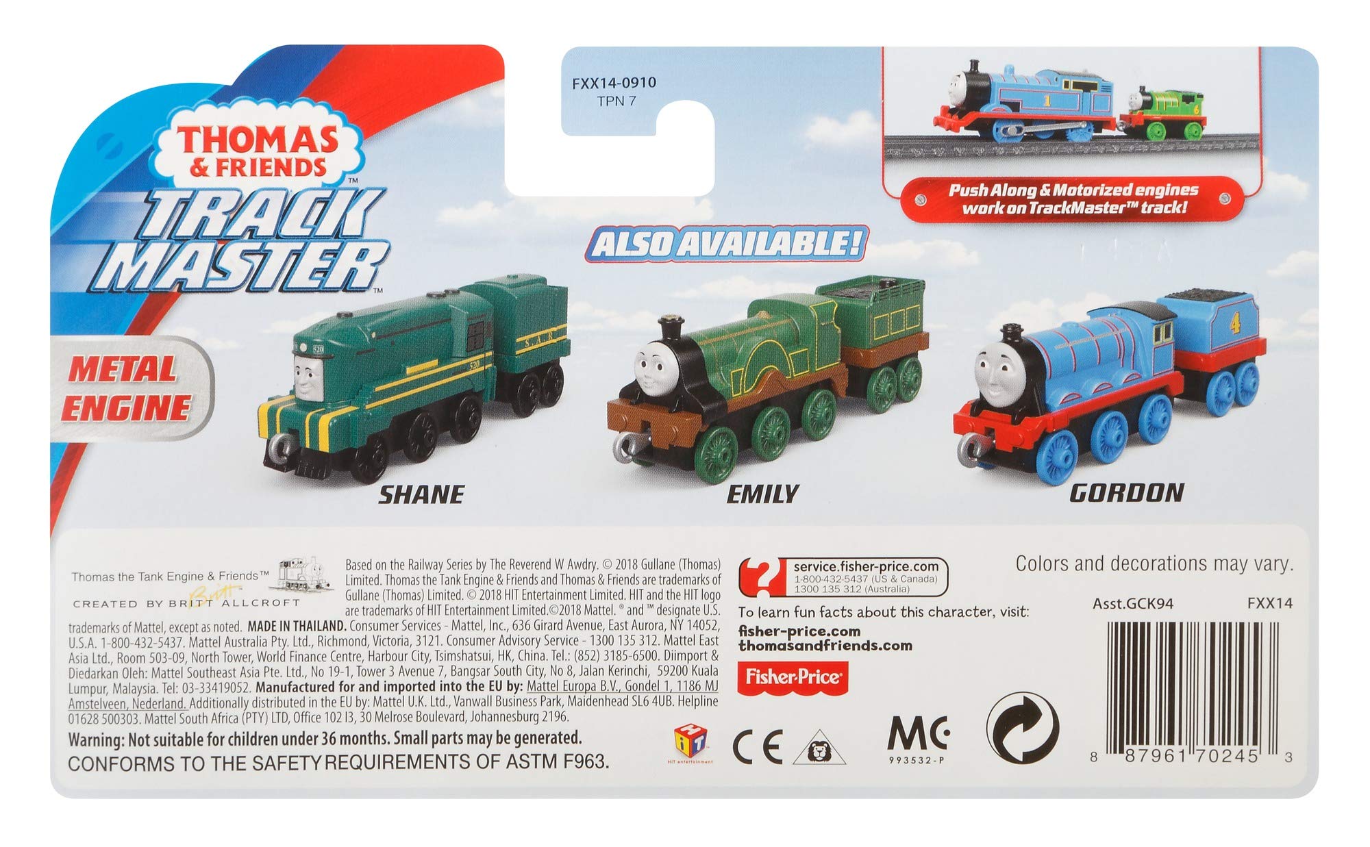Thomas & Friends Yong Bao packaging showcases a trusted track adventure.