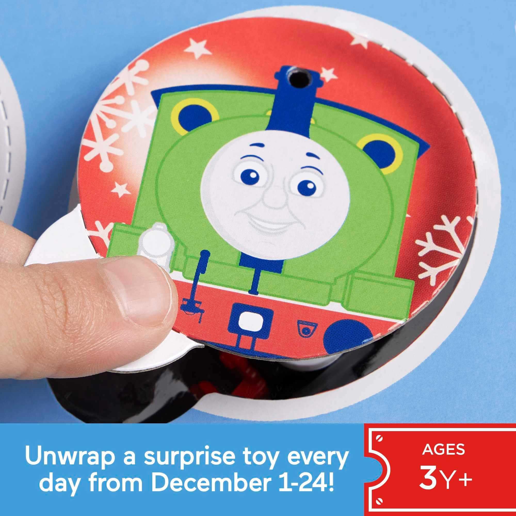 Thomas & Friends MINIS daily surprise window reveals a new toy daily for play.