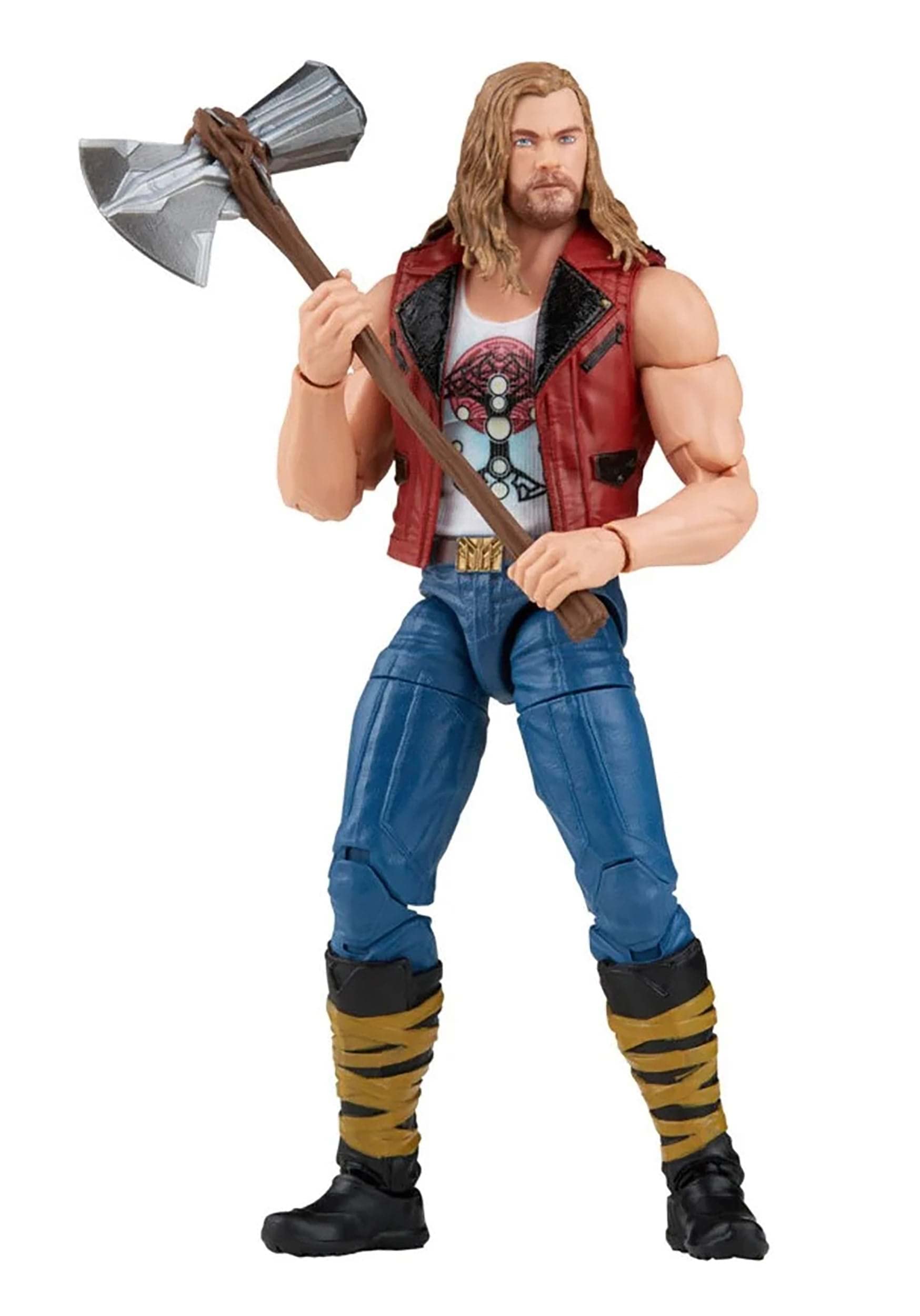 Thor Ravager Thor figure front view with premium poseability for display