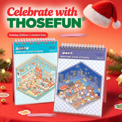 THOSEFUN 3D sticker scene book features colorful scenes to boost creative mood