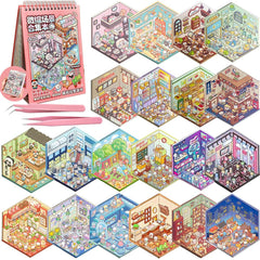 THOSEFUN 3D sticker scene book cover showing vibrant colors for creative crafting