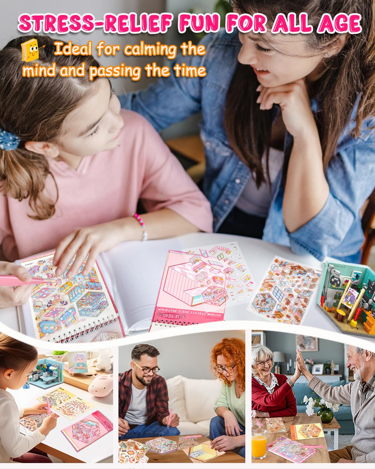 THOSEFUN restaurant scene stickers suit tabletop displays and creative gifting ideas