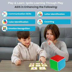 Thought-Spot card set teaches colors, numbers, and letters through interactive play.