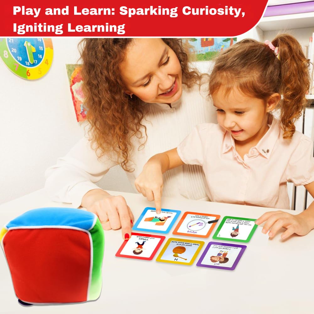 Thought-Spot promotes cooperative play and turn-taking with the cube.