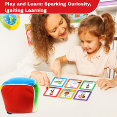 Thought-Spot promotes cooperative play and turn-taking with the cube.
