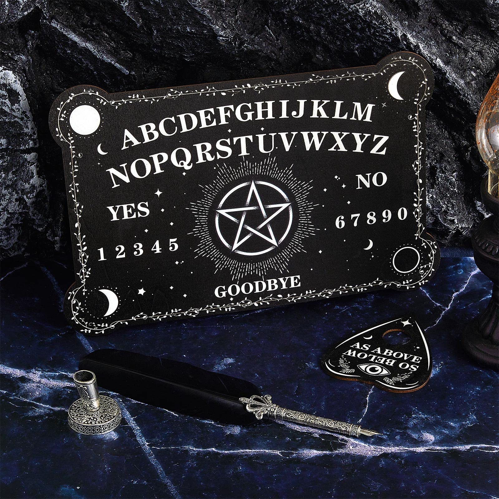Threan crystal pendant necklace complements divination tools