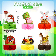 Threan cow honeycomb centerpiece charming barnyard table decor