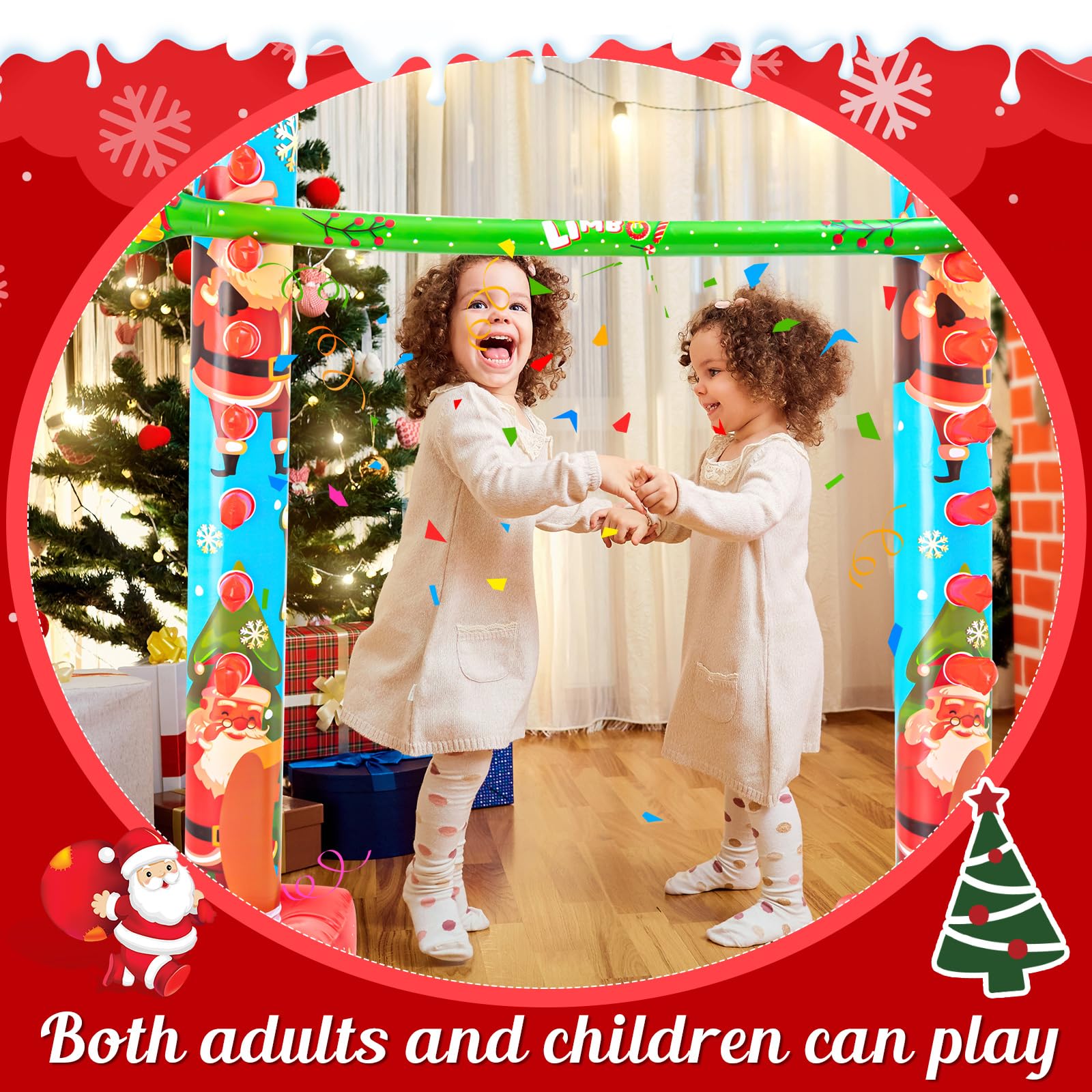 Threan Christmas Limbo for outdoor poolside play and gatherings