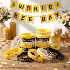 World Bee Day party favors by Threan ready for celebration and gifting.
