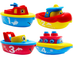 3 Bees & Me magnetic boat set in bath promotes tactile play and color recognition