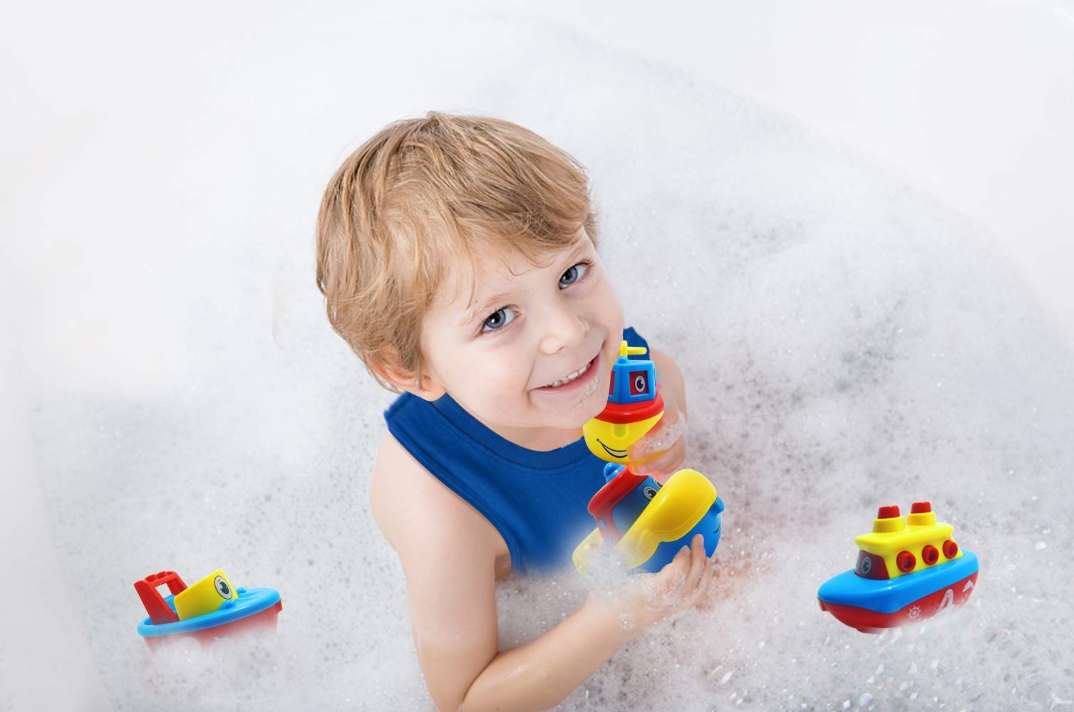 Durable 3 Bees & Me bath toys withstand daily tub use
