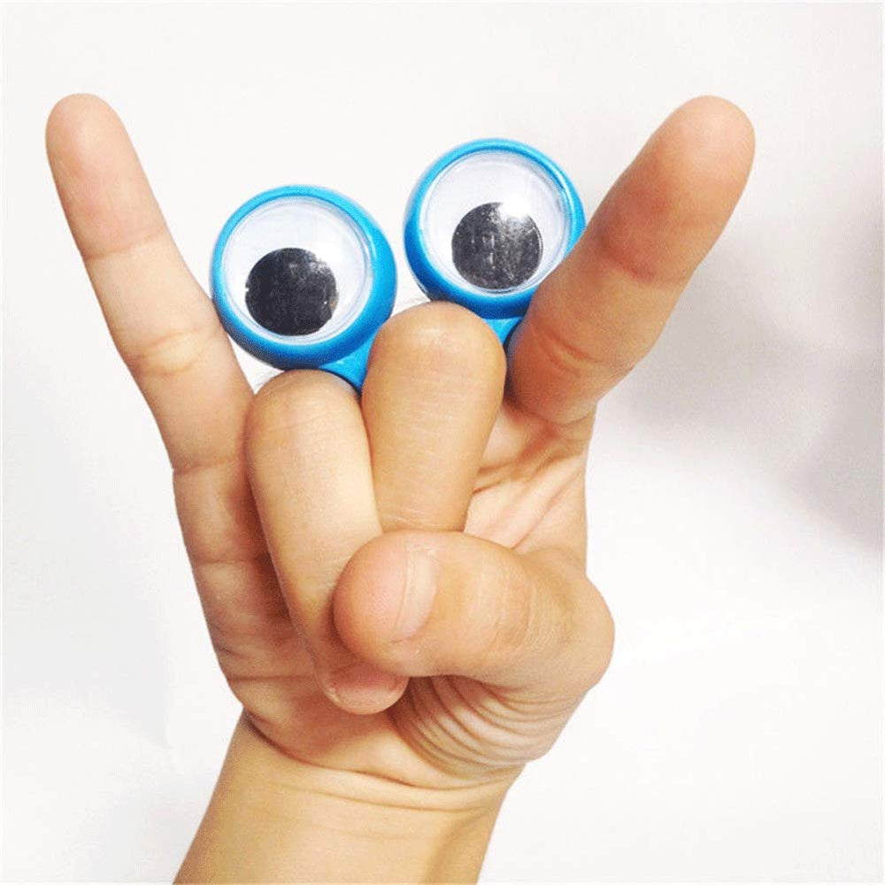 Three Otters finger puppets with green eyes ideal for classroom shows