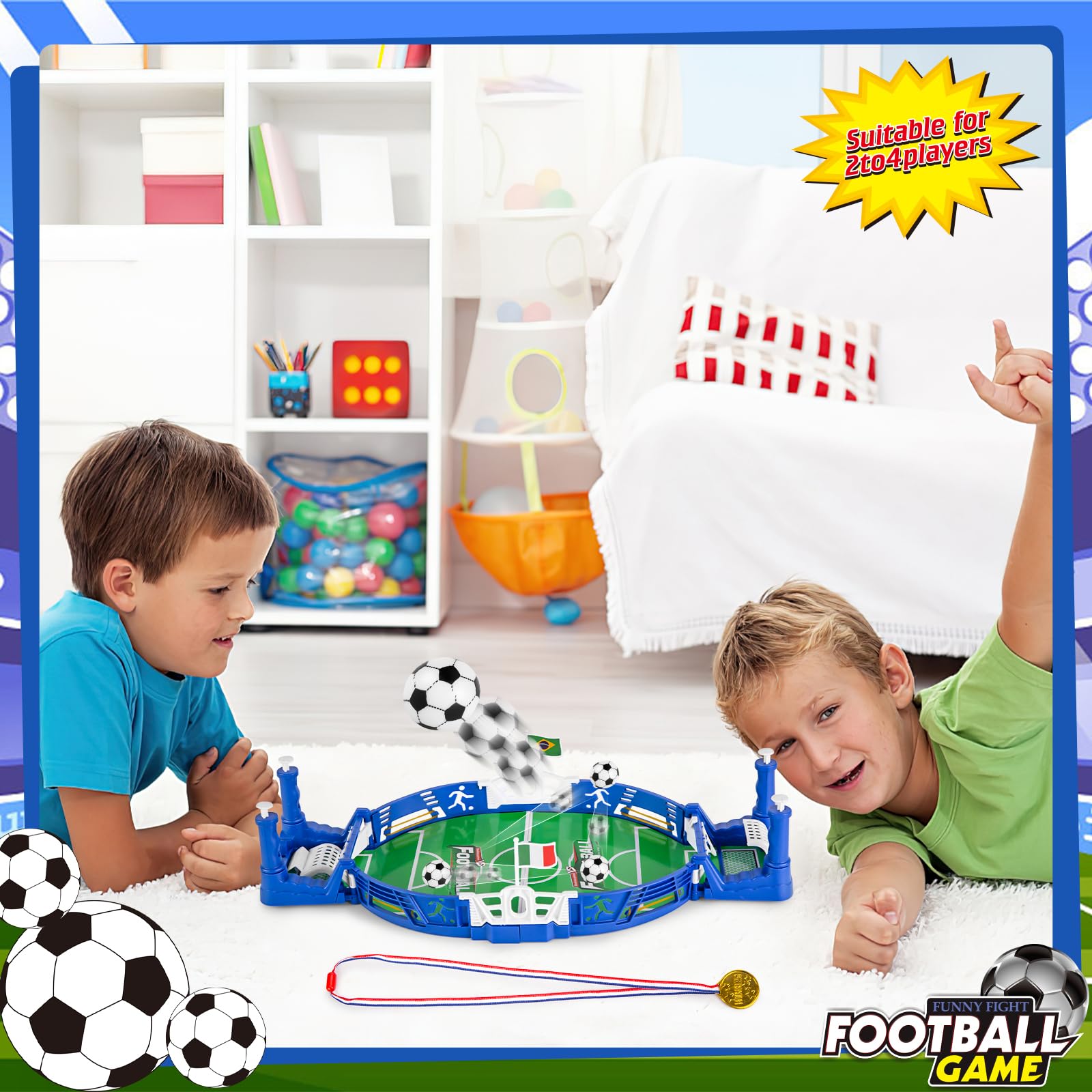 3 otters mini soccer board game compact packaging ready for gifting