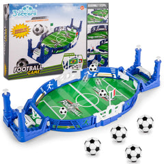 3 otters mini soccer board game setup showing quick assembly for family fun