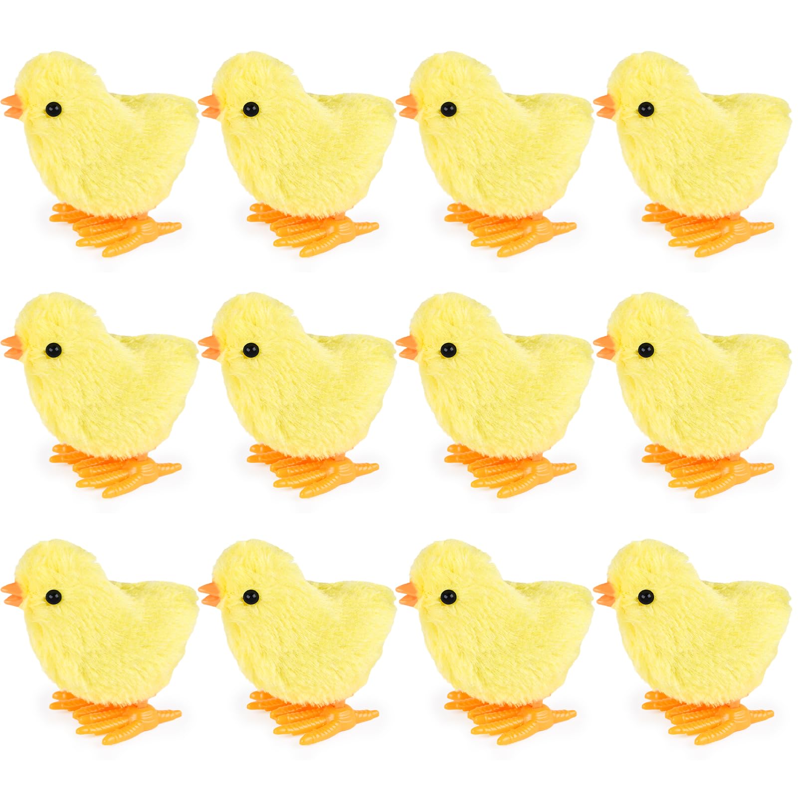 3 Otters wind-up chick toy in bright yellow for Easter egg fillers.