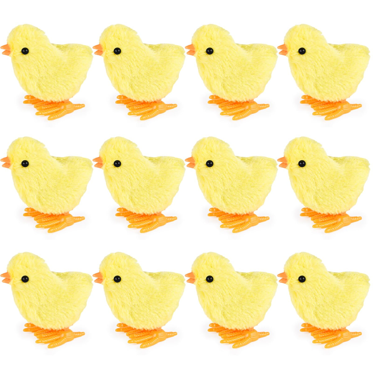 3 Otters wind-up chick toy in bright yellow for Easter egg fillers.