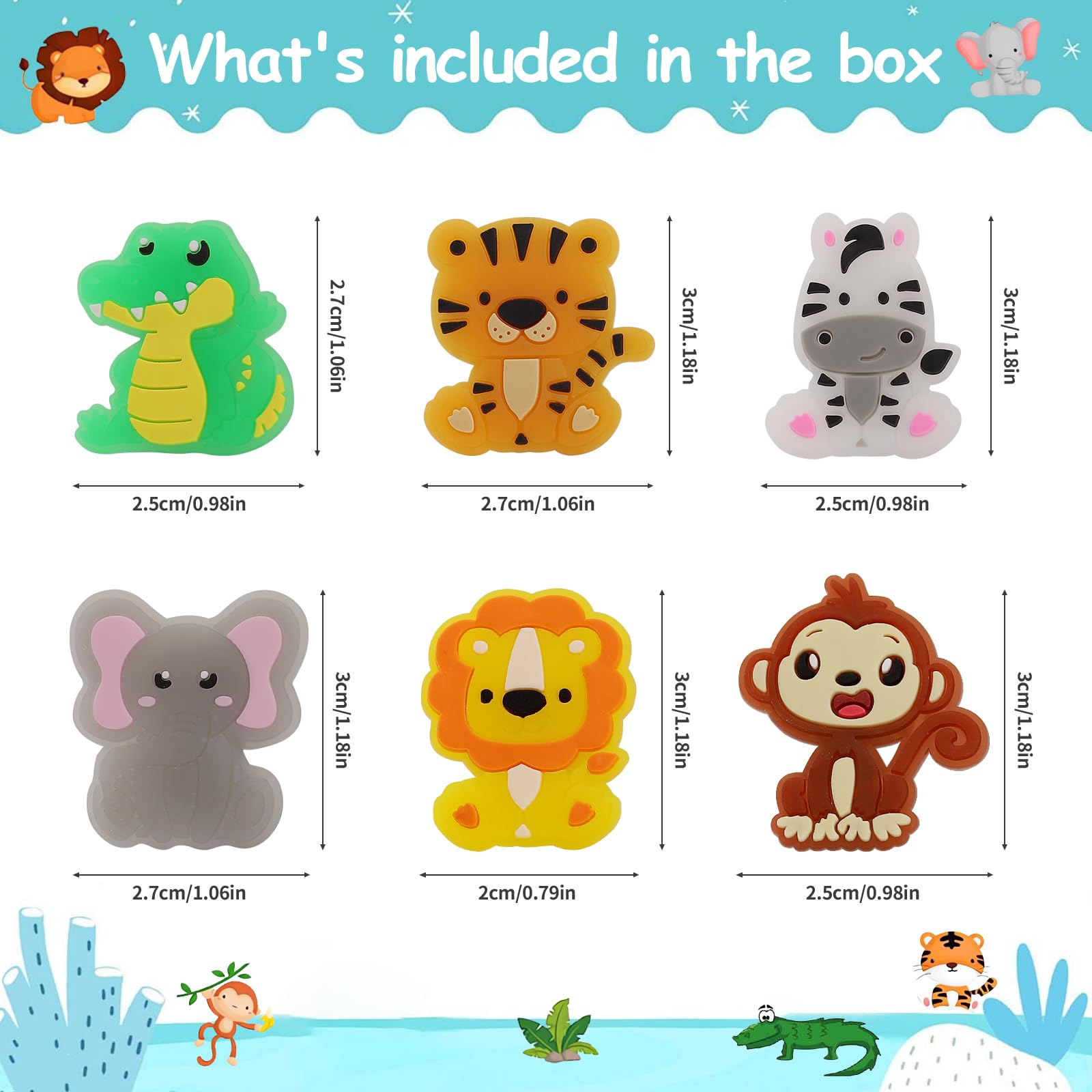 Threelf Jungle Animal Ring Elephant soft elastic fit and glow moments