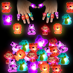 Threelf Jungle Animal Ring Monkey glow for party favors and night fun