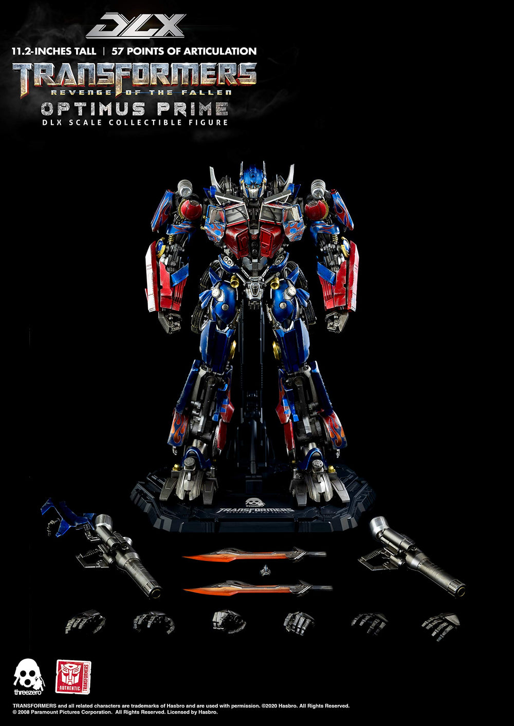 threezero Transformers Optimus Prime DLX die-cast frame adds weight and durability