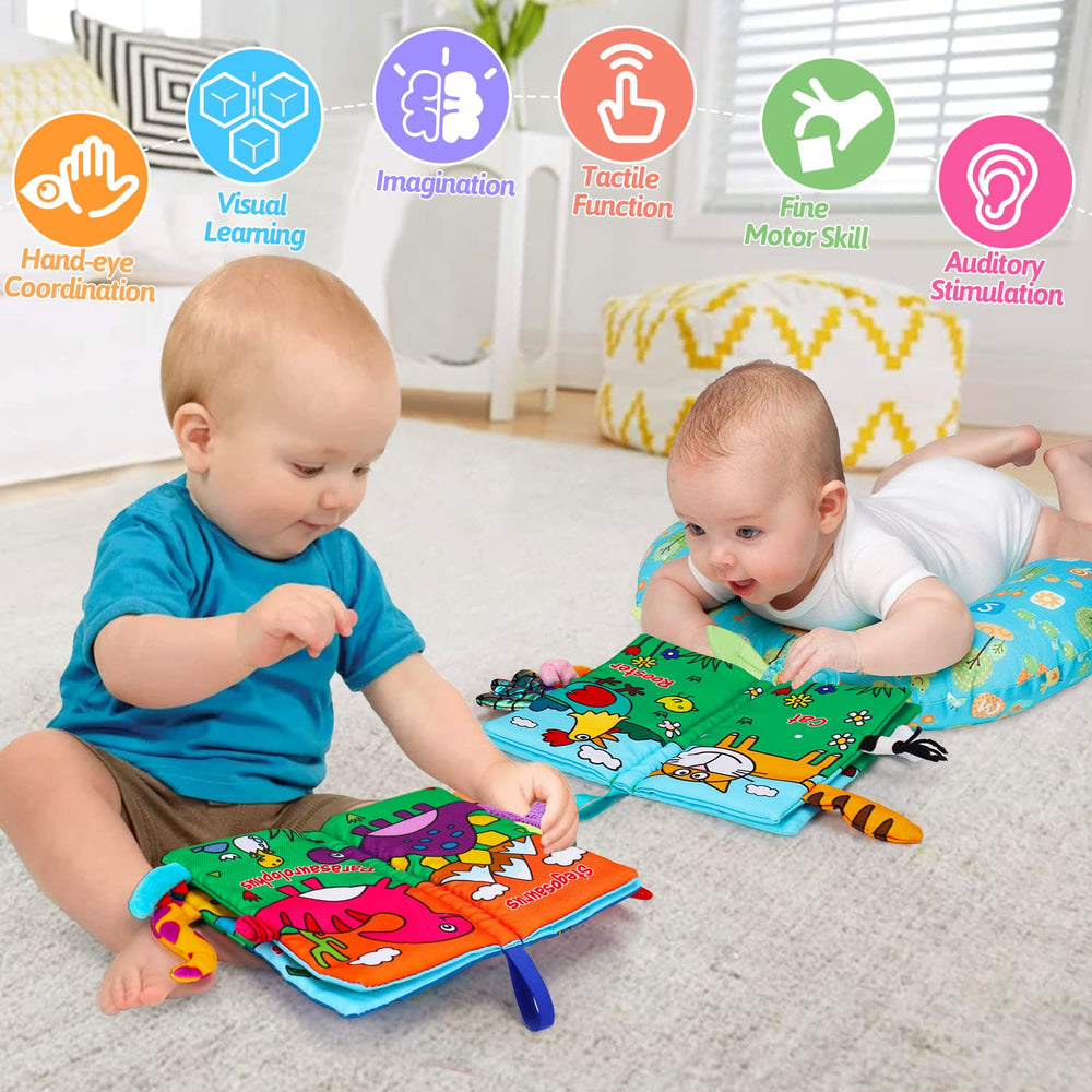 Thremhoo easy-to-clean baby book folds neatly for bath time and travel