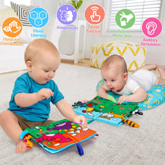 Thremhoo easy-to-clean baby book folds neatly for bath time and travel