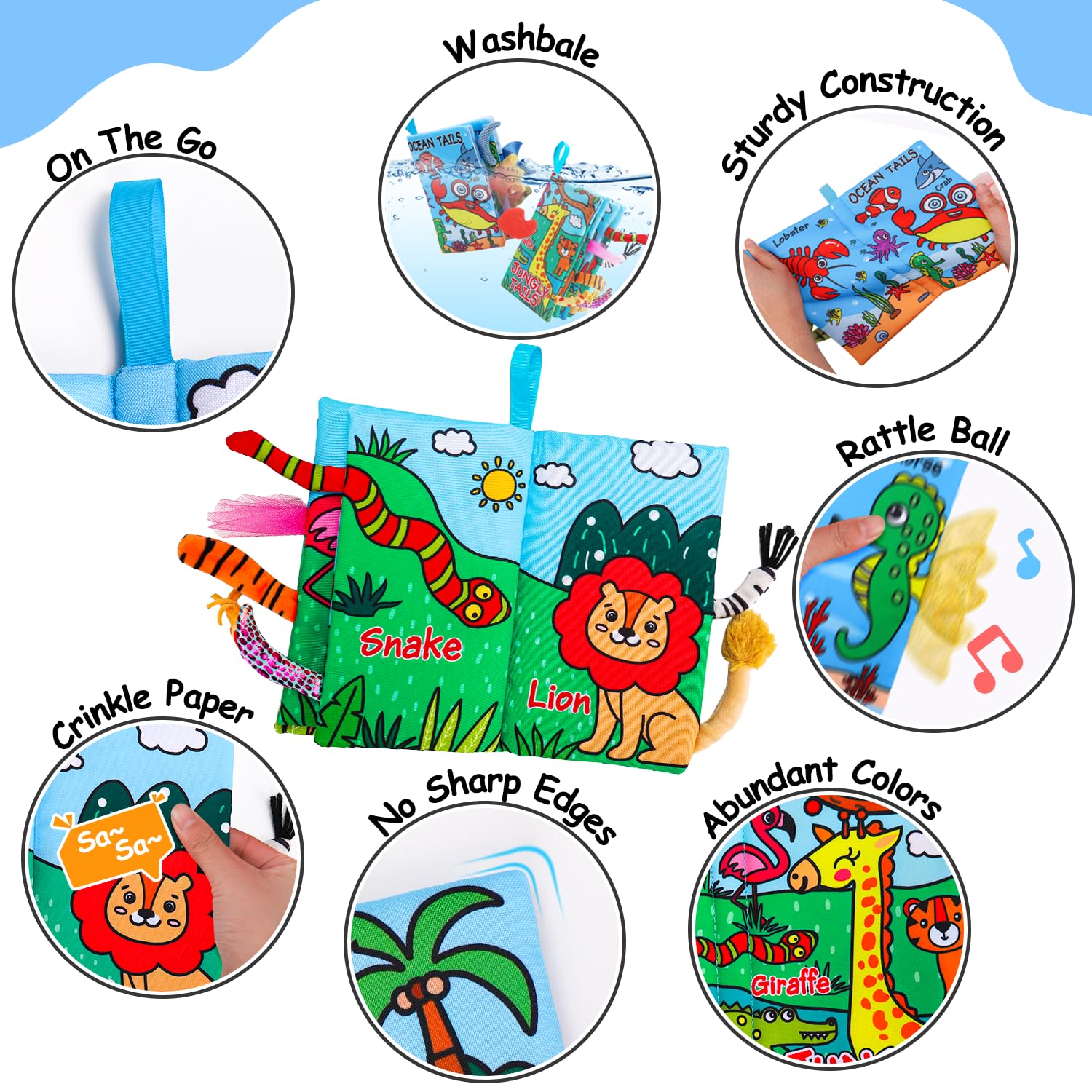 Thremhoo soft, non-toxic fabric provides safe, washable use.