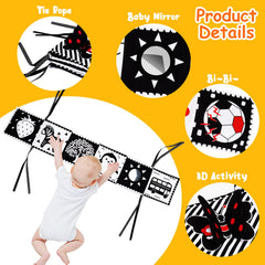 Thremhoo baby mirror toy encourages curious self-viewing during play