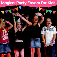 Thremhoo colorful light up bracelets spin with LED glow for play